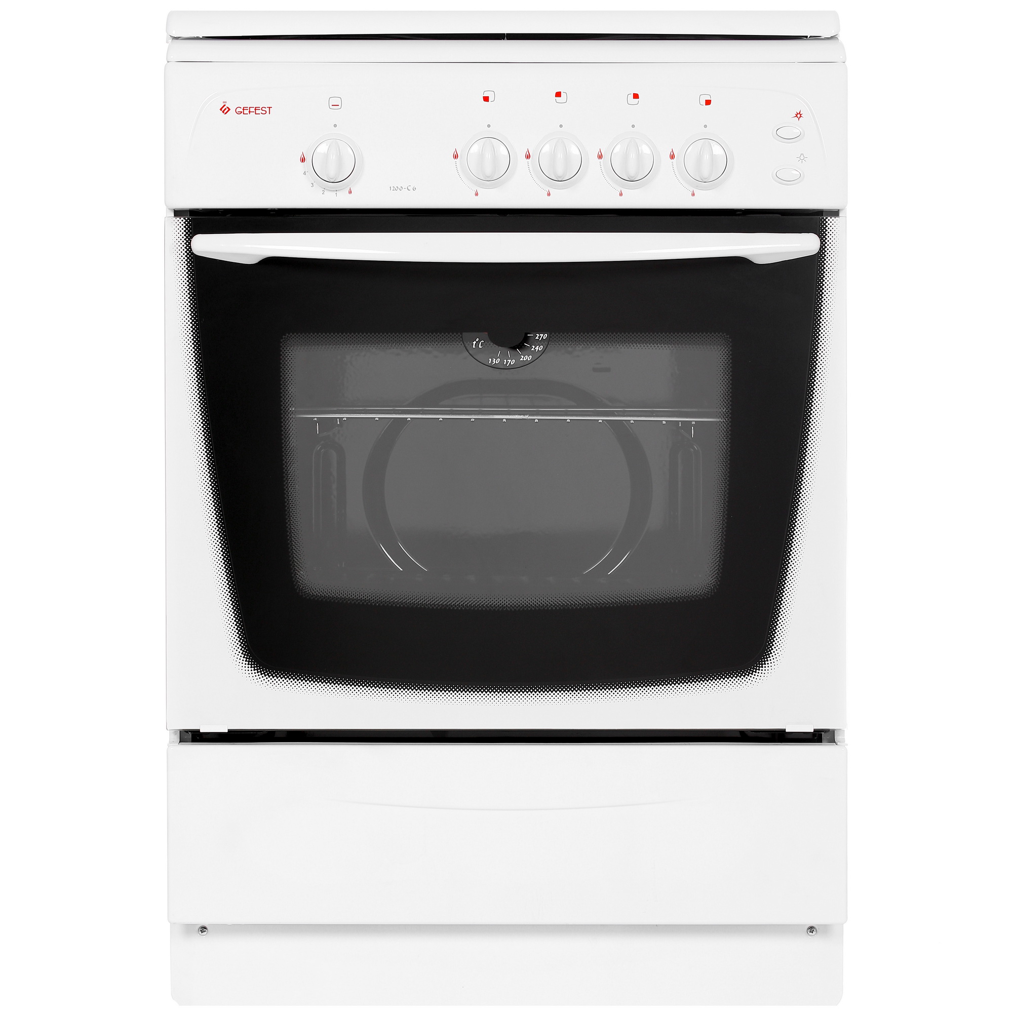 0174741 Газовая плита Gefest 1200 С6 белый STDN-0112997