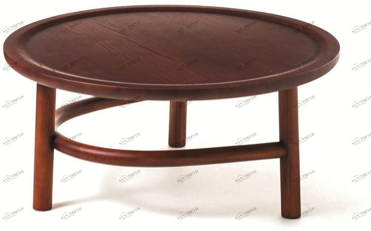 Very Wood Круглый деревянный журнальный столик Unam sun-id-1462758