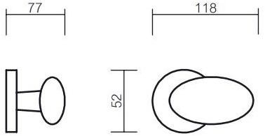Pasini Ручка из латуни на розетке  3171  - Вид №1