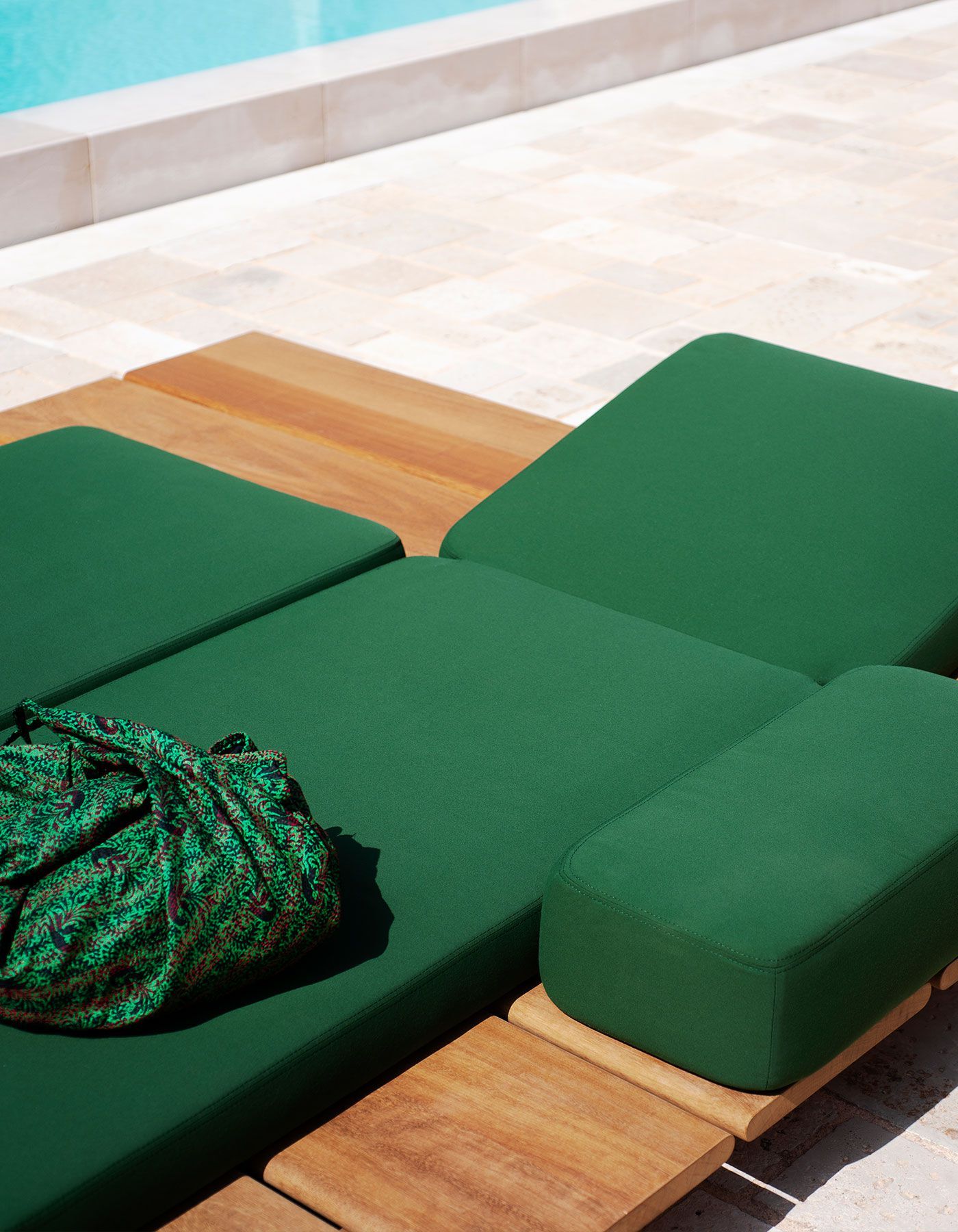 Ироко лежачий садовый шезлонг с колесами RODA Эолийский ARCH-00058636 - Вид №4