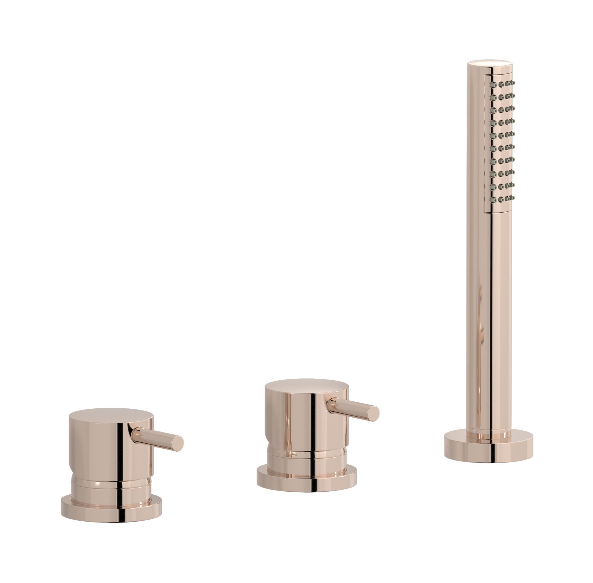 Смеситель для ванны с 3 отверстиями и ручным душем IB Milano Torino ARCH-00071984 - Вид №9