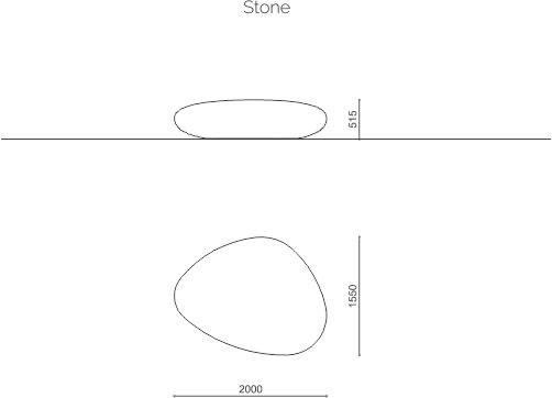 Metalco Скамья из фибробетона без спинки Stile molecular concrete sun-id-1472520 - Вид №2