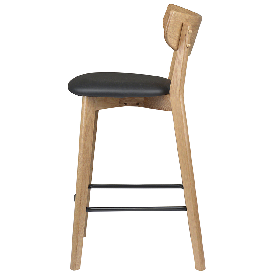 41110200 Стул барный , pero, pu-кожа, черный Unique Furniture  - Вид №8