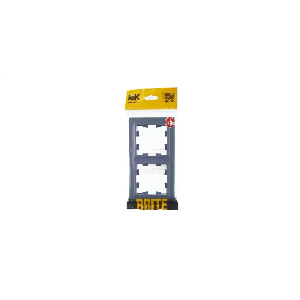 Рамка для розеток и выключателей IEK Brite 2 поста цвет маренго 89361869 STLM-2150358 - Вид №3