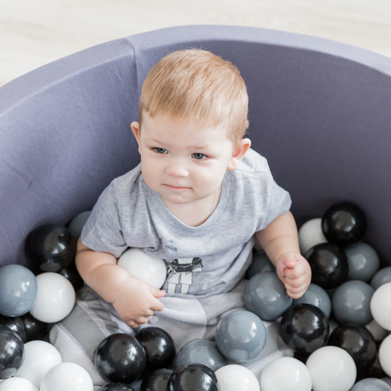 Детский сухой бассейн темно-серый (без шаров) VAMVIGVAM  281504 Серый Santreyd  - Вид №2