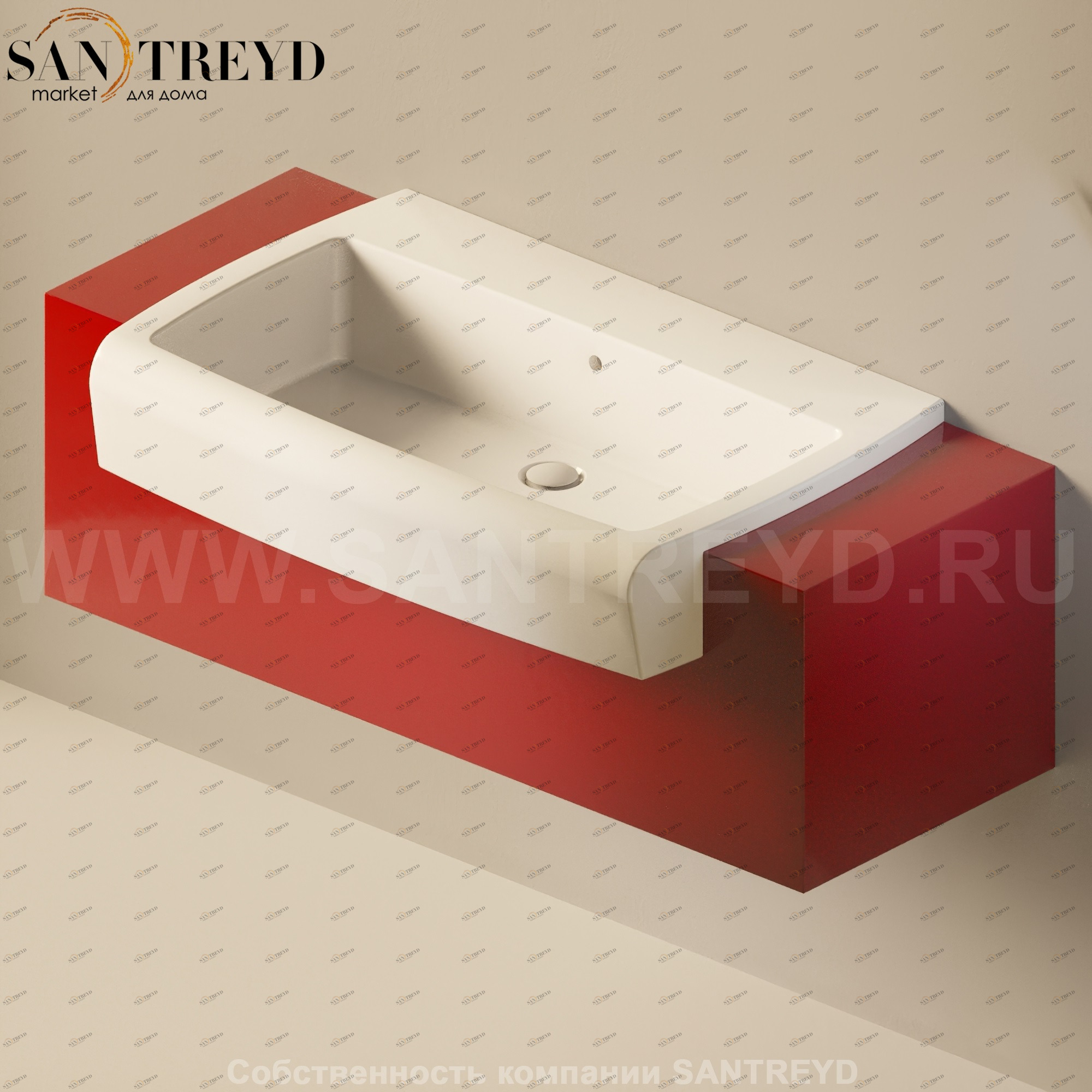 Flaminia UNA Консоль для раковины от 120 до 200 см красная UNA90C1.3011 Ceramica Flaminia UNA90C13011