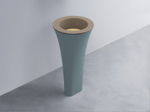 AMLA45-AN+AMPILT-CN+AMCOLT-PL Раковина Amedeo Tondo отдельностоящая cielo Enjoy + Amedeo