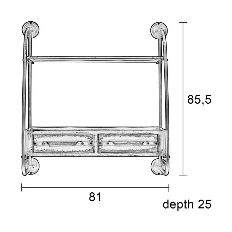Полка настенная Feng White Label Living 7600007 - Вид №5