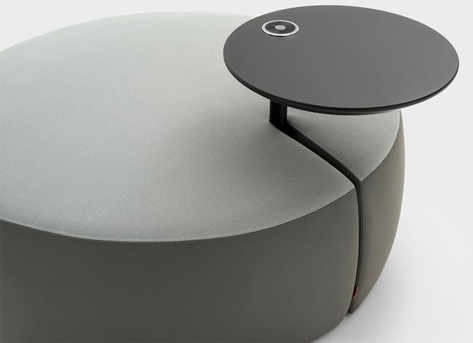 Viganò Круглый сервировочный столик с разъемом USB Tommy sun-id-1433810 - Вид №3