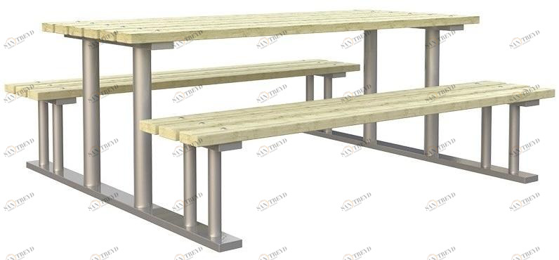 Lazzari Стол для общественных мест со встроенными скамейками Mediterraneo sun-id-1413117