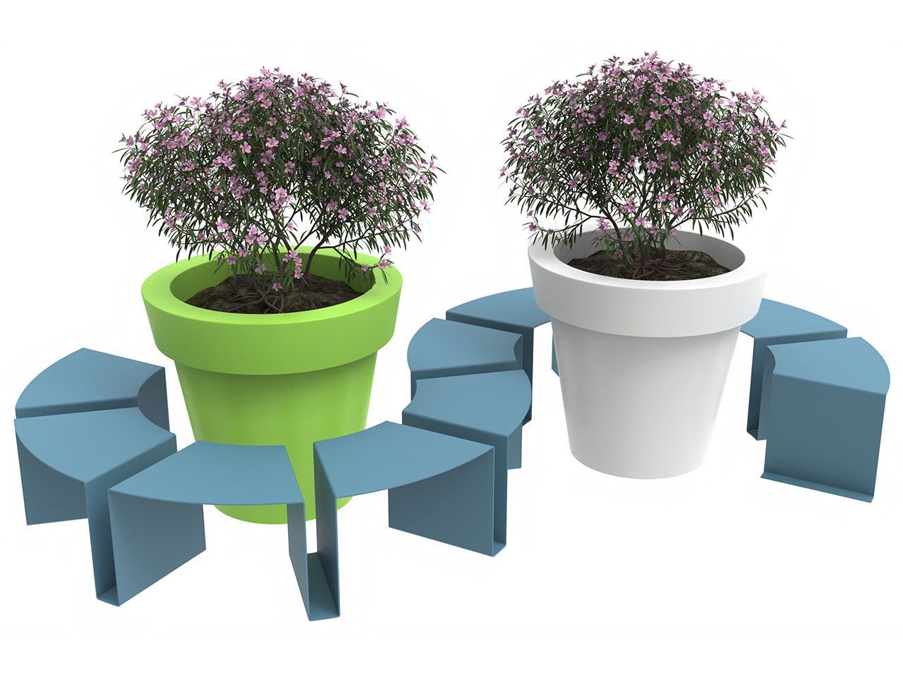 Скамейка / плантатор Lazzari HAPPY ARCH-00039527