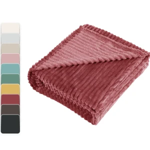 INSPIRE Плед Line Bistro 2 — уютный акцент в стиле марсала 89025387