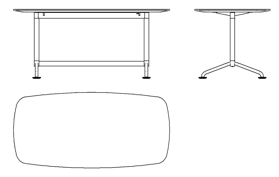 Прямоугольная консоль Knoll Grasshopper ARCH-00011740 - Вид №2