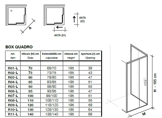 Угловая душевая кабина из хрусталя Metidea Рубин ARCH-00081305 - Вид №2