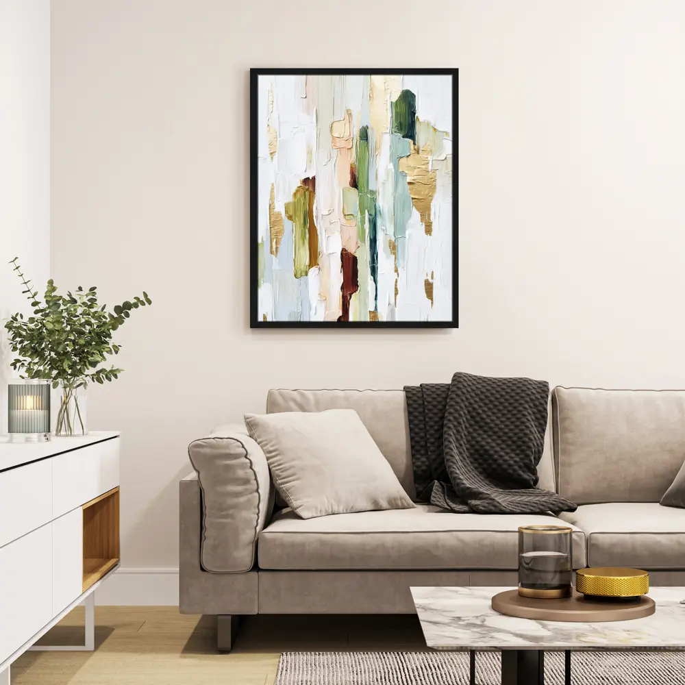 Картина в раме Абстрактные мазки 40x50 см цвет разноцветный POSTERMARKET STLM-2007993 - Вид №2