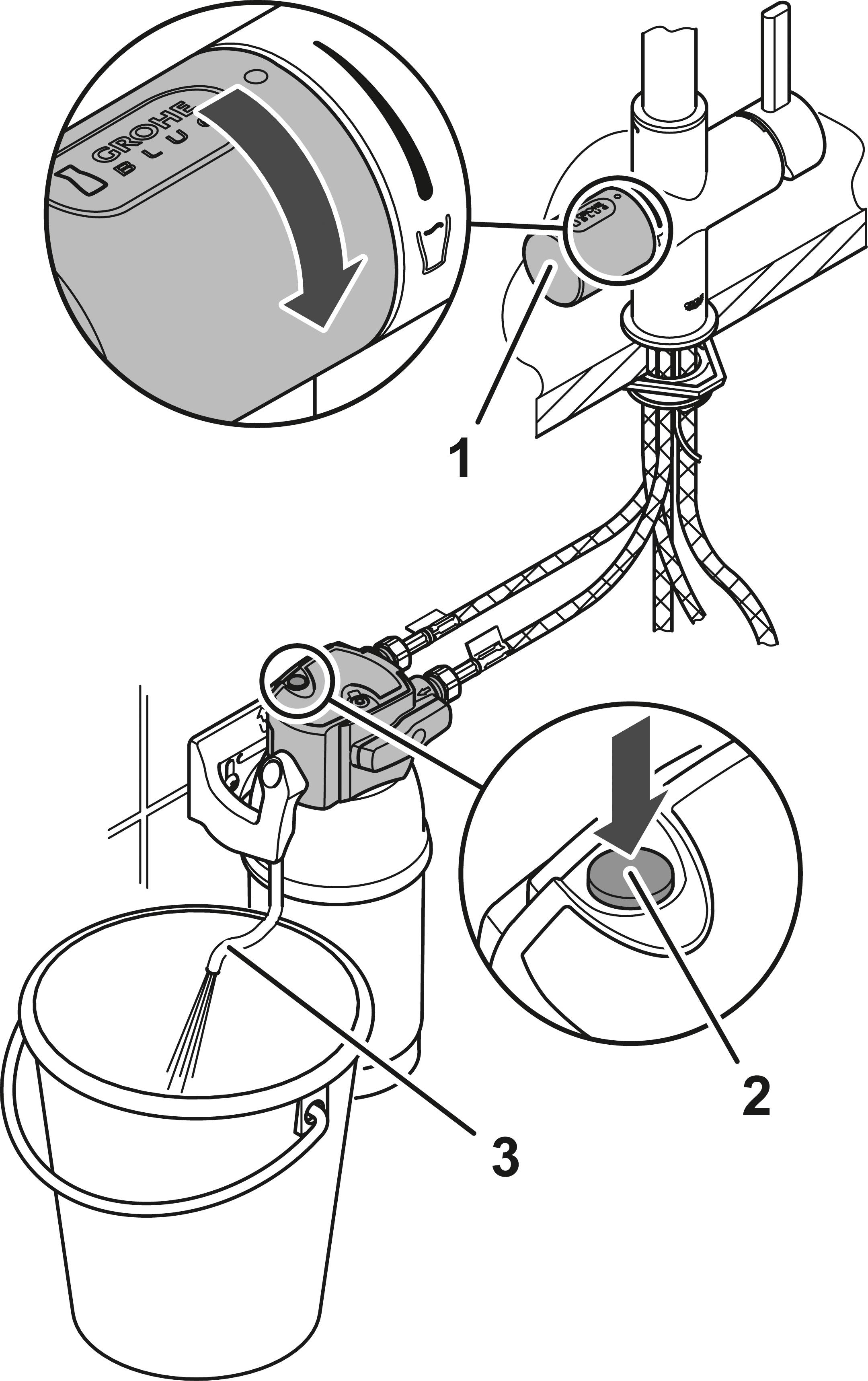 123375 Смеситель для кухни Grohe GROHE Blue хром - Вид №2