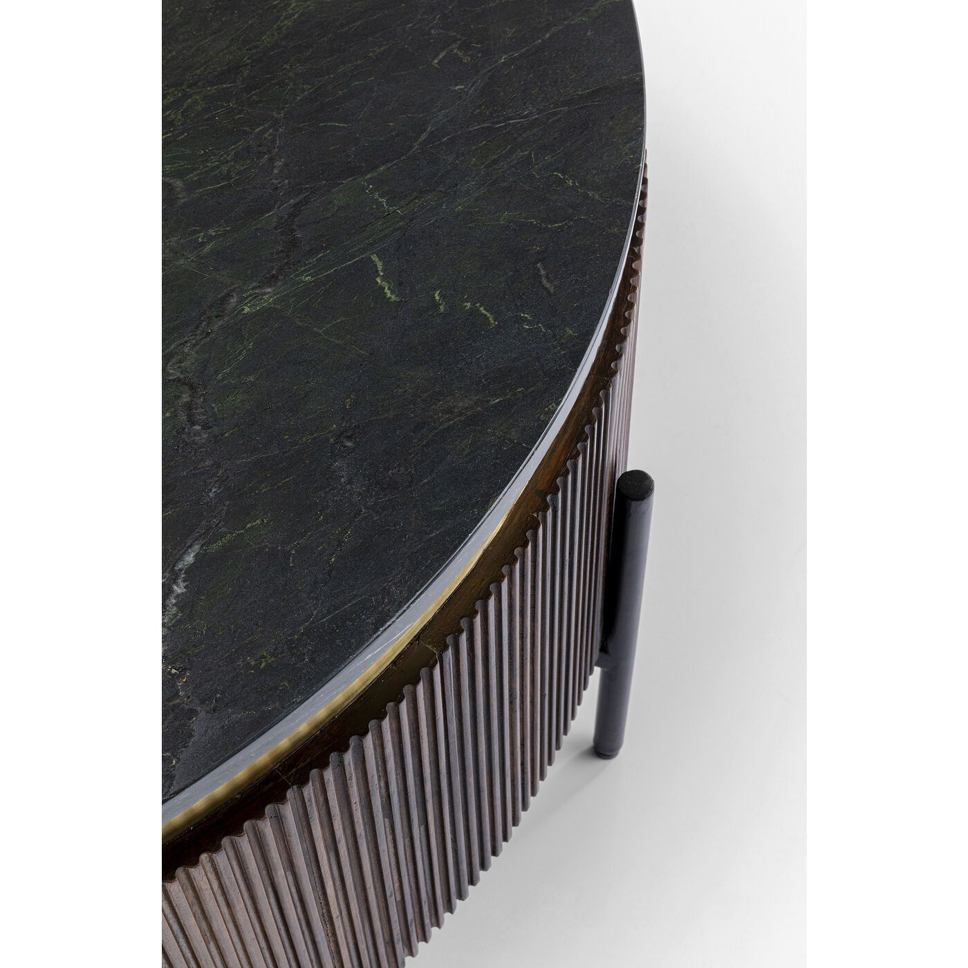 Круглый деревянный журнальный столик с мраморной столешницей KARE Design Catalina ARCH-00086949 - Вид №2