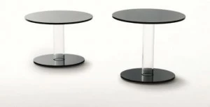 Glas Italia Круглый журнальный столик из хрусталя Hub