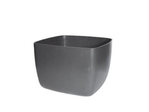 Бетонный низкий садовый горшок