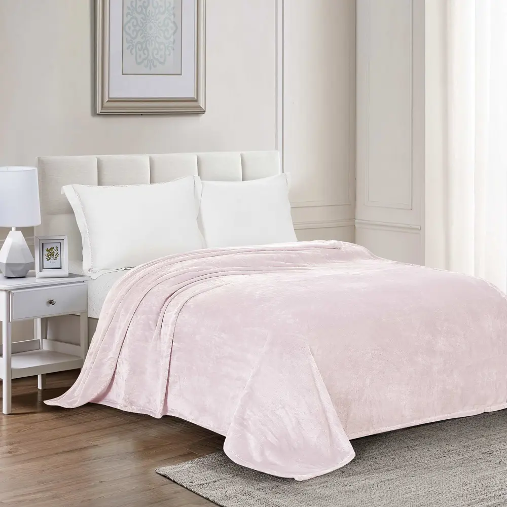 Плед Isin 150х200 см велсофт цвет розовый СТОЛИЦА ТЕКСТИЛЯ STLM-2020676 - Вид №4