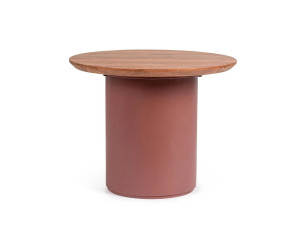 Круглый стальной журнальный столик с порошковым покрытием