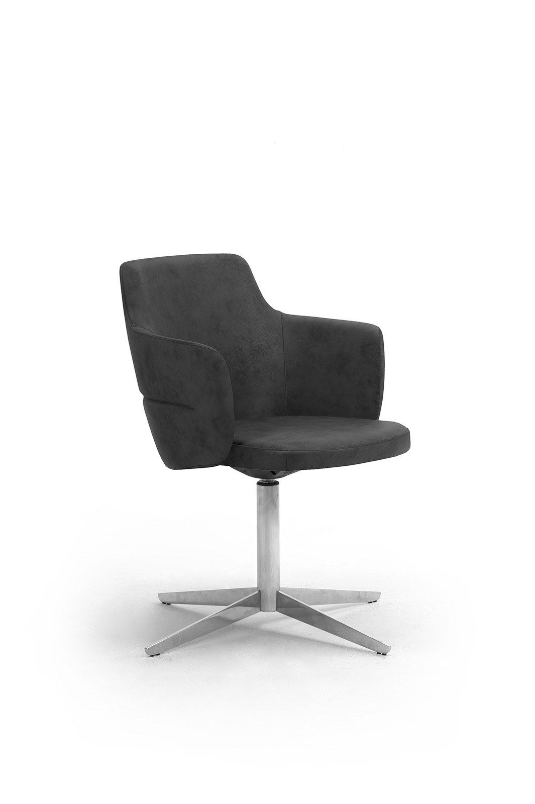 Кожаный спиц поворотный стул с подлокотниками Leyform ARCH-00054005 - Вид №3