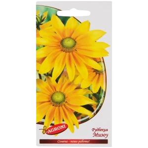 Семена цветов Рудбекия мизоу желтая Agroni