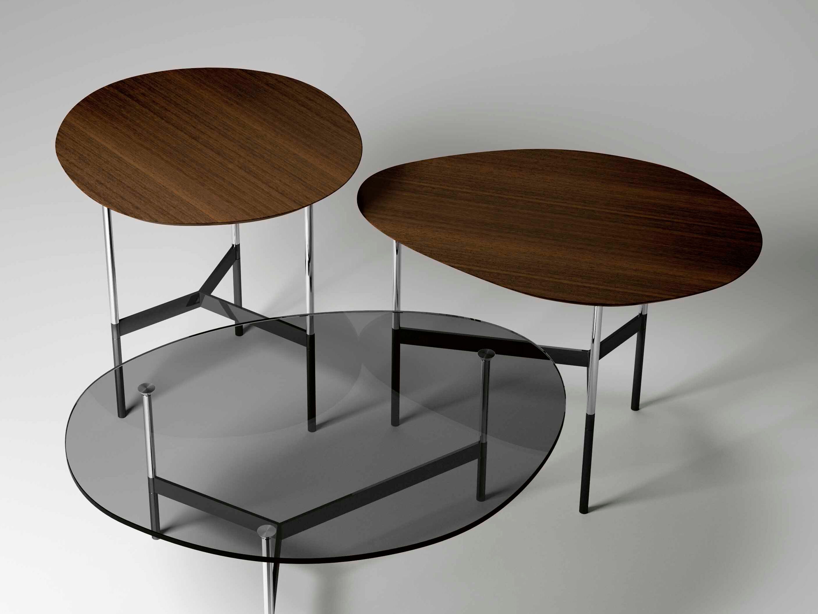 Журнальный столик с деревянным верхом Tonelli Design AFTER9 ARCH-00060199