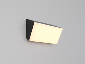 Алюминиевый и ПВХ светодиодный уличный настенный светильник