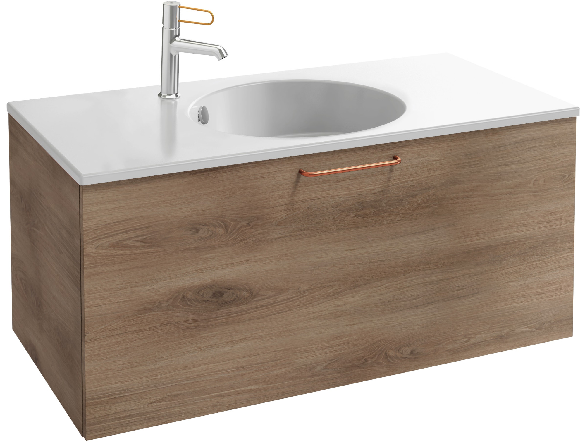 EB2513-R7-G1C Тумба под столешницу 90 см, 1 верхний ящик, хромированная ручка JACOB DELAFON ODÉON RIVE GAUCHE ODEON RIVE GAUCHE