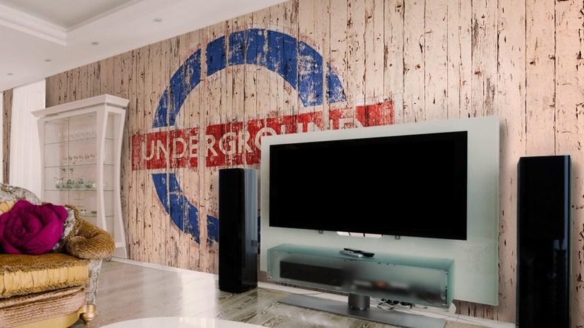 GLAMORA Виниловые обои под дерево Fancy sun-id-1449802 - Вид №2