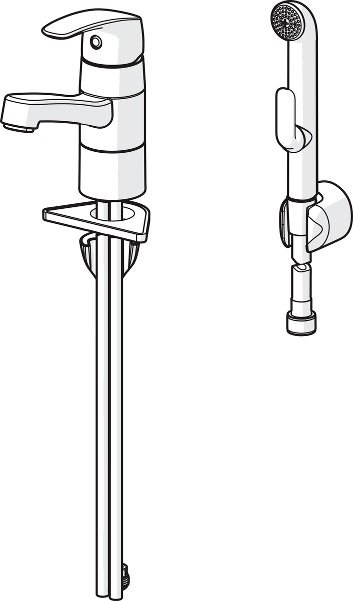 Oras 1021 Смеситель для умывальника 1021 Safira Хром  - Вид №2