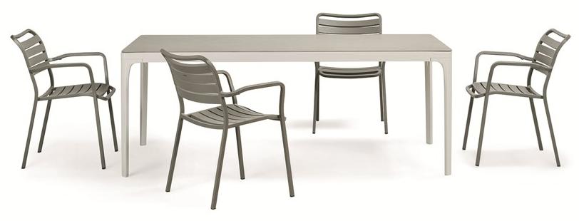 Ethimo Прямоугольный садовый стол из керамогранита Play Pltrm2__t - Вид №1