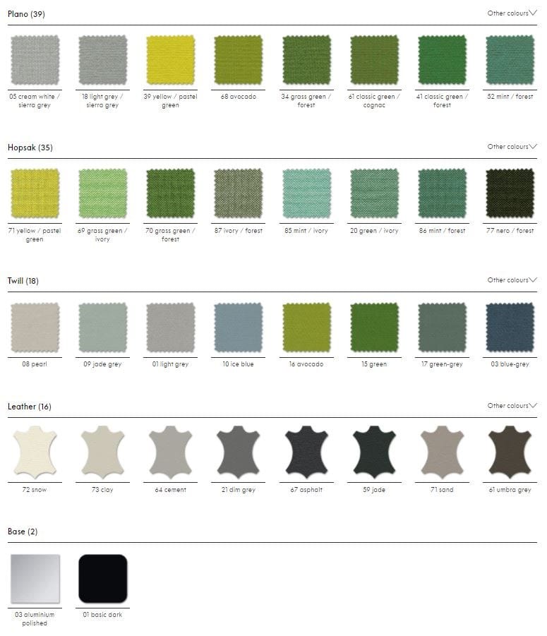 5-спицевое вращающееся офисное кресло с тканевыми колесами VITRA AC 5 ARCH-00049792 - Вид №5