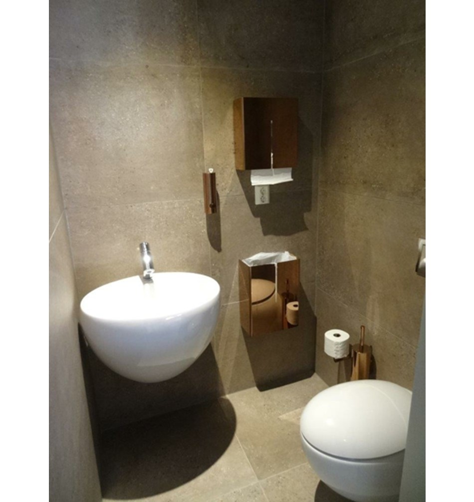 FROST Ершик для унитаза 1, напольный » медь Нержавеющая сталь Медь N1910-C  - Вид №4