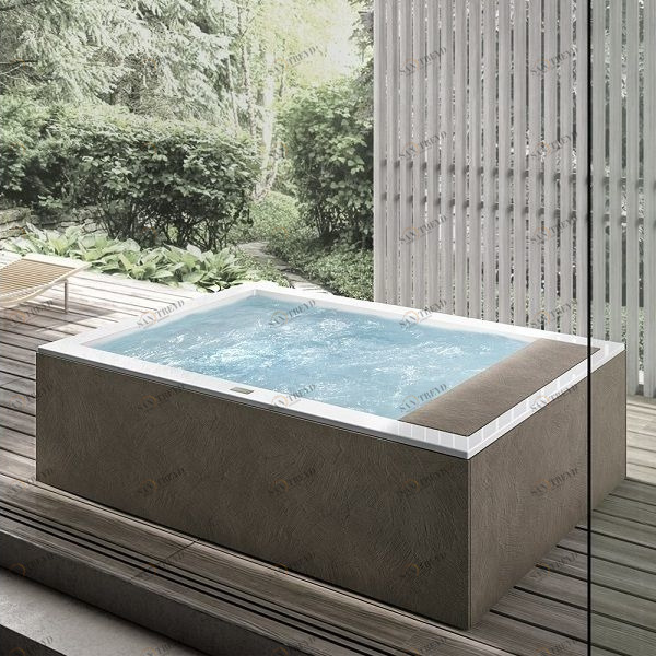 Ванна угловая MINERVA OUTDOOR 200 см с гидро и аэромассажем 2MNA5D6 Gruppo Geromin
