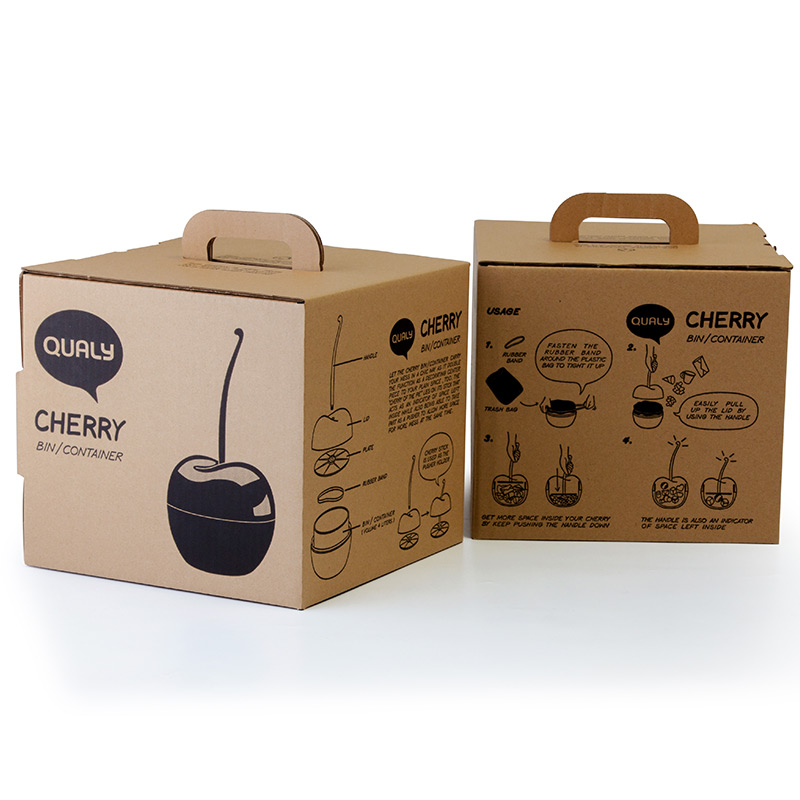 QL10128-RD Корзина для мусора cherry Qualy  - Вид №5