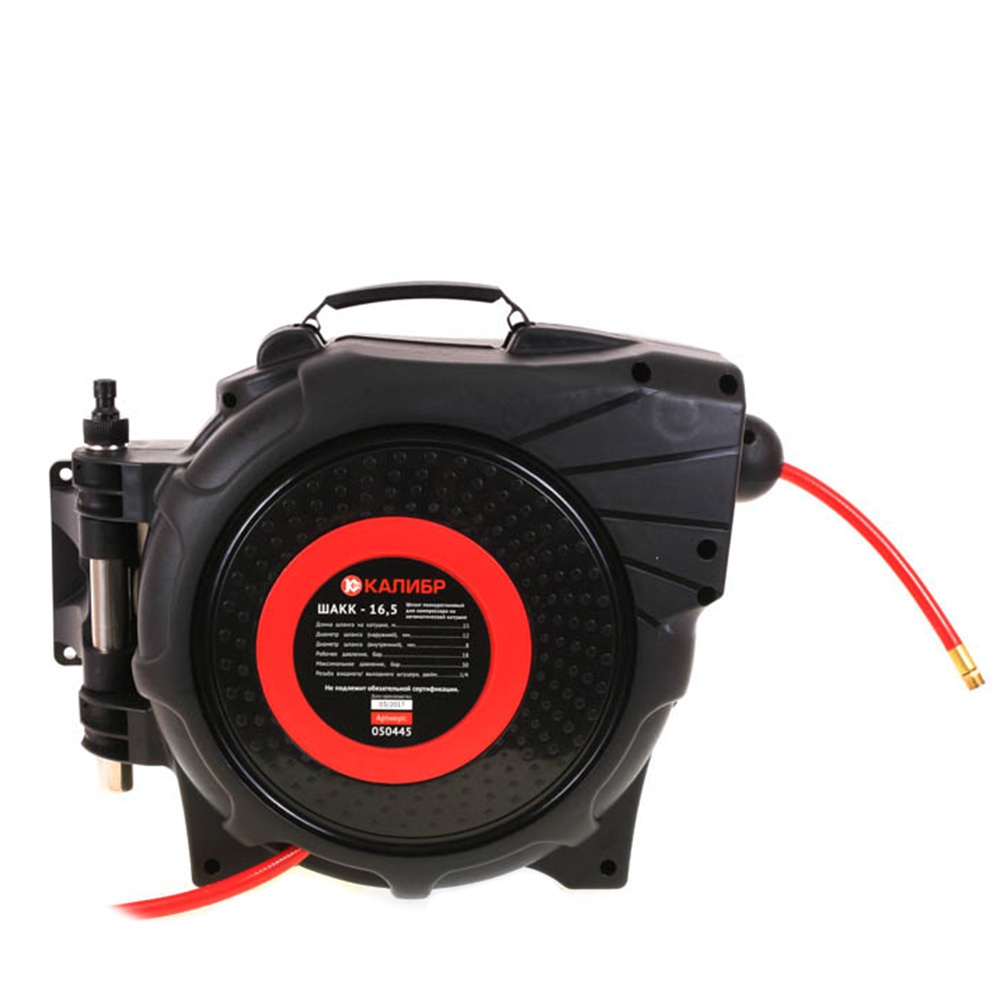 65289 Калибр Шланг для компрессора полиуретановый на автоматической катушке ШАКК-16,5  - Вид №1
