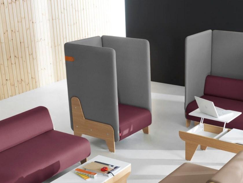 Mikomax Smart Office Акустическое кресло из ткани с высокой спинкой Chillout sun-id-1424368 - Вид №1