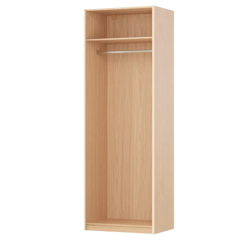 Шкаф открытый Лион 80х232,2х54,5 с полкой и штангой ЛДСП дуб комано 89455828 STLM-2027861 Santreyd - Вид №1