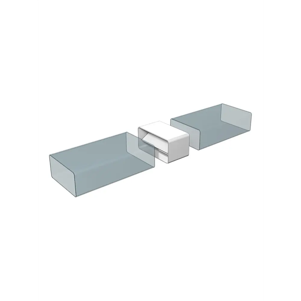 Соединители воздуховодов с обратным клапаном Fonet 55x110 мм пластик STLM-2101259 - Вид №4