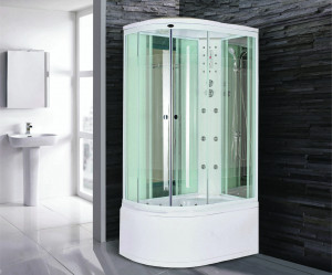 Душевая кабина NG-710-01RN (1200х800х2200) высокий поддон(48см) стекло ПОЛОСАТОЕ
