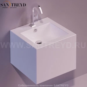 FZ13BIANCO Подвесная раковина настенная квадратная Simas Frozen белая