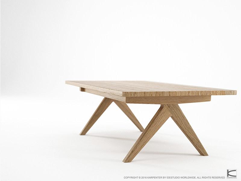 KARPENTER Прямоугольный журнальный столик из дуба Tribute Tb02-o - Вид №3