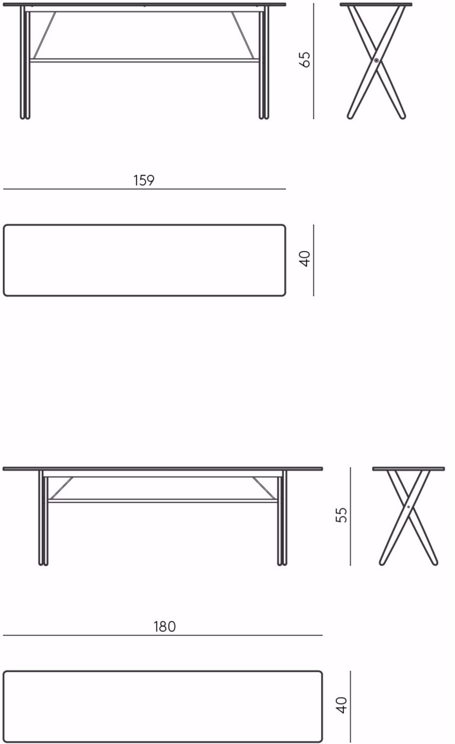 DE PADOVA Прямоугольная консоль из дуба sun-id-1405795 - Вид №2