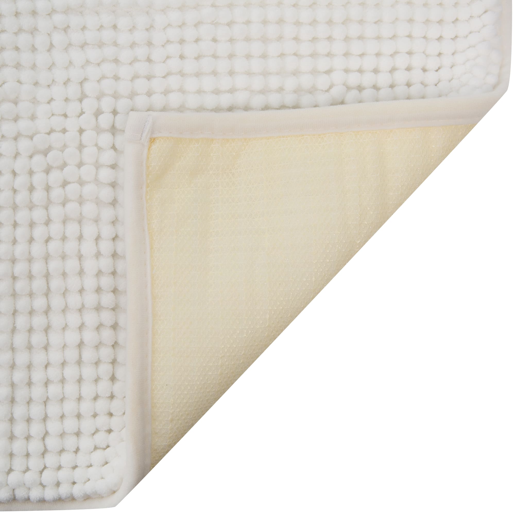 82490634 Коврик для ванной комнаты 45x70 см цвет белый Merci Santreyd - Вид №2