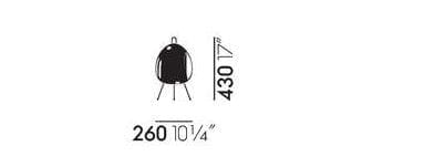 Японская бумажная настольная лампа In Stock Vitra ARCH-00149679 - Вид №8