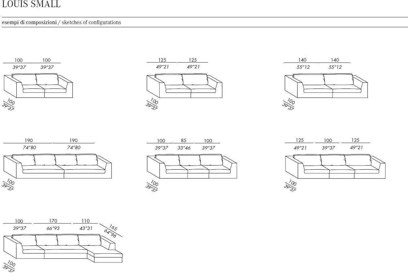 Meridiani Модульный 3-х местный диван с шезлонгом Louis sun-id-1470224 - Вид №10