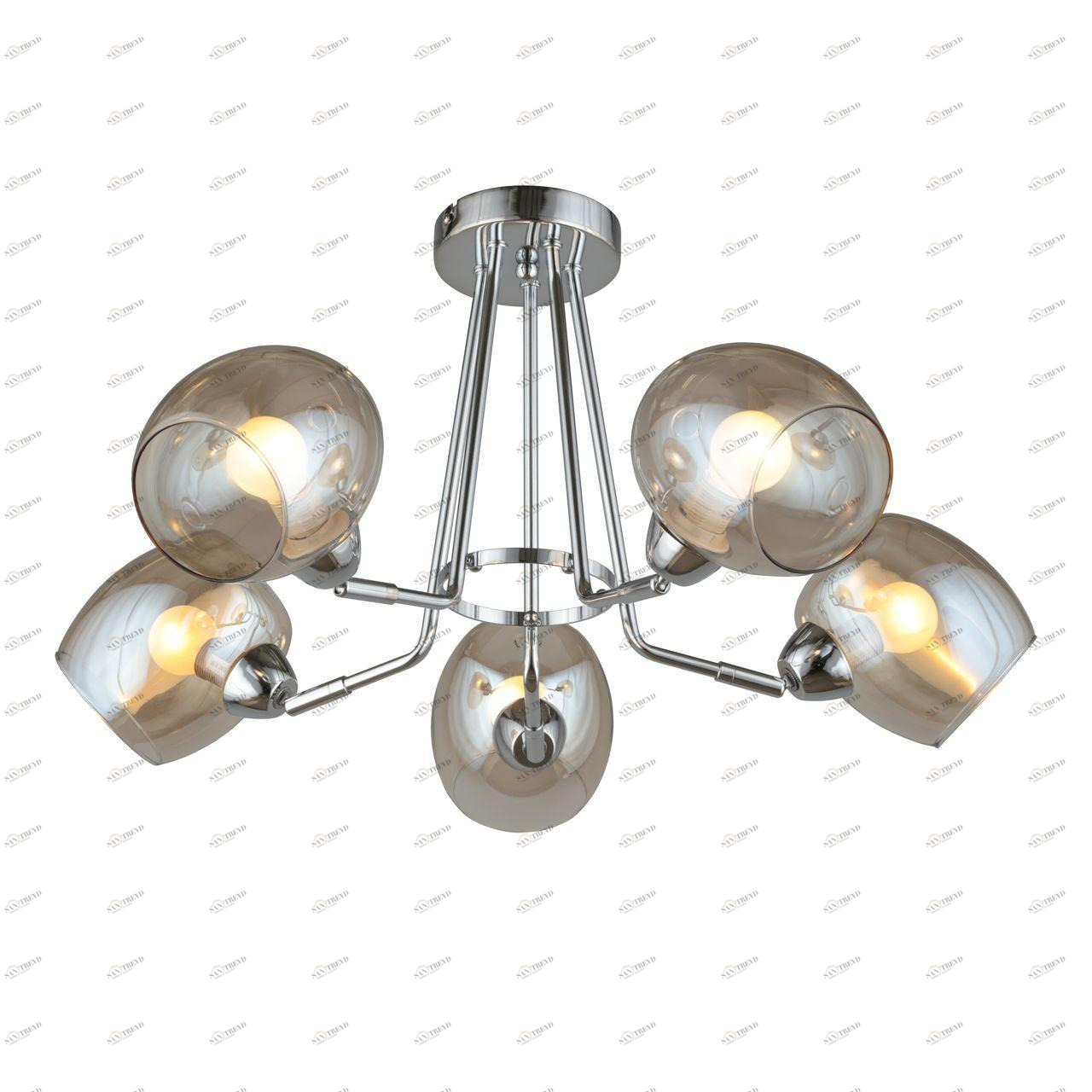 Подвесная люстра Omnilux Tesero OML-27307-05 OMNILUX TESERO 279761 Серый 