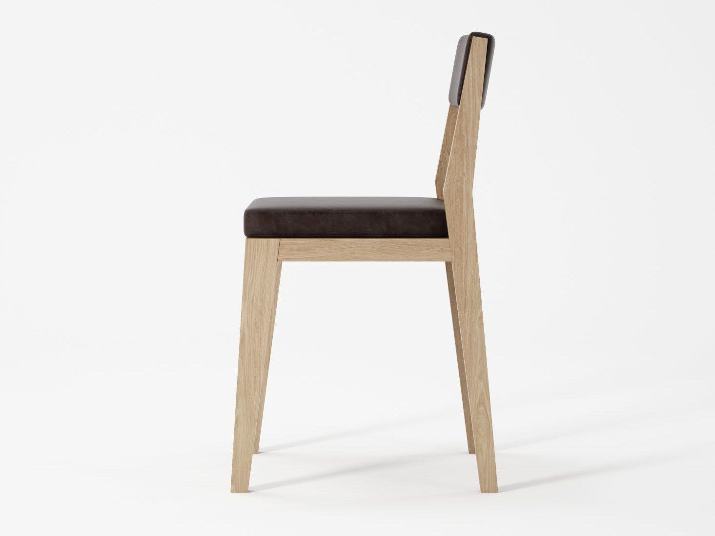 Мягкий стул для ресторана из массива дерева KARPENTER Nouveau Bistro ARCH-00008818 - Вид №4